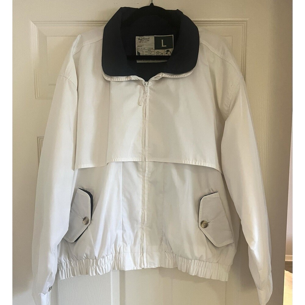 WearGuard Unisex Rain Utility Chore Zip Lined Jacket Sz L Style 1399 Workwear